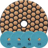 Kit 10 Disco Lixa Polimento A Seco Mármore 10cm Grão 30 - 1
