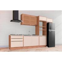 Cozinha Completa Versalis 6 Peças 2 Aéreos 2 Balcões 1 Torre Quente 1 Complemento C6p191 Freijó Cinza Argila Herval - 1