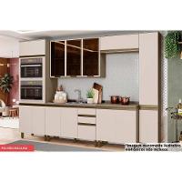 Cozinha Completa 7 Peças Connect 2 Aéreos 2 Balcões 2 Paneleiros 1 Complementoc6p21 Duna Cristal - 1