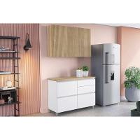 Cozinha Completa 2 Peças Rainha 1 Aéreo 1 Balcão C2p44 Branca Nature - 1