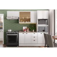 Cozinha Completa 4 Peças Bella 2 Aéreos 1 Balcão 1 Torre Quente C4p197 Branco - 1