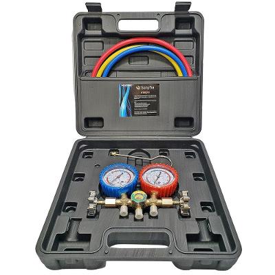 Manifold 1/4" Com Maleta E Mangueira 90cm R22 - R134 - R404 Suryha 80150.001