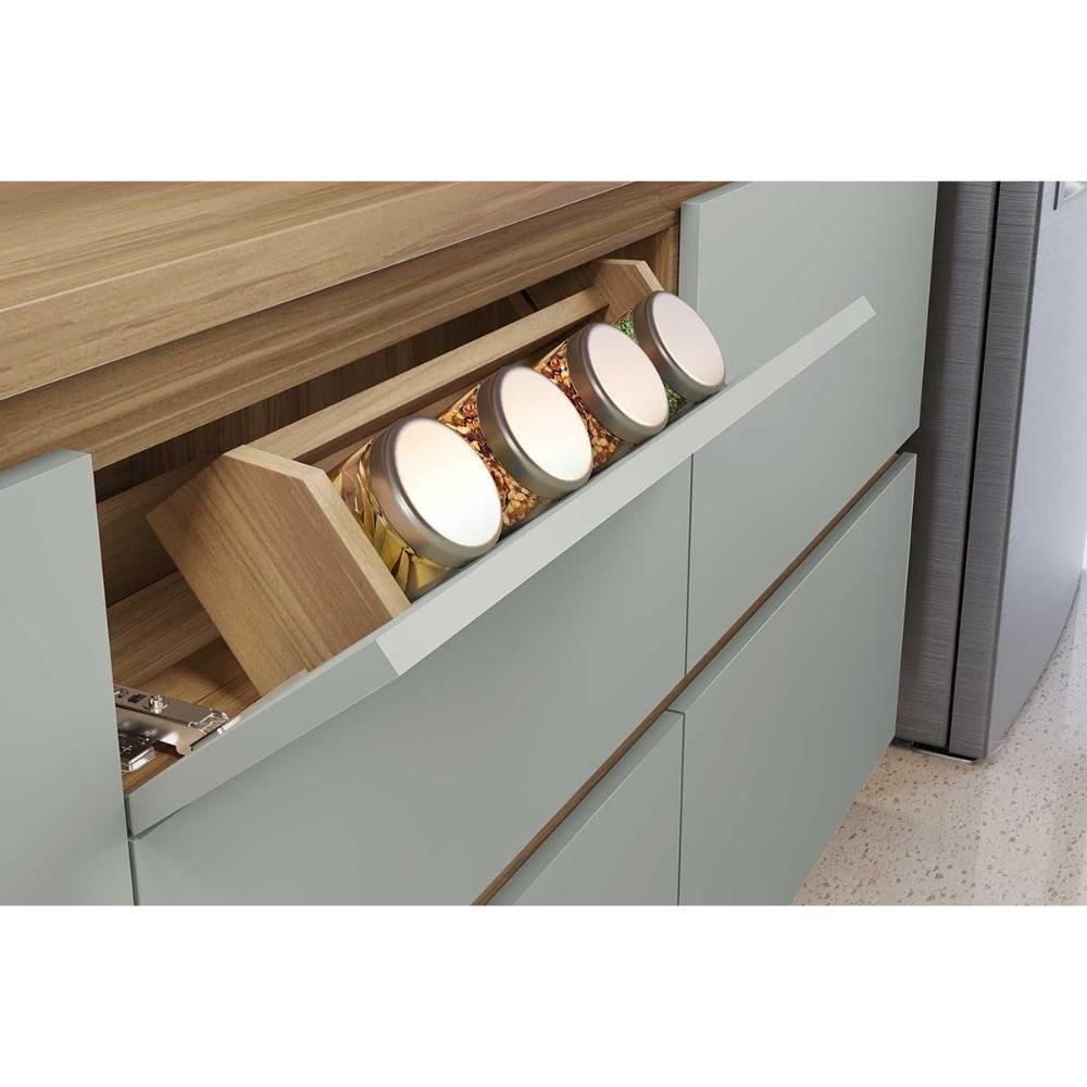 Cozinha Completa 9 Peças Rainha Gourmet 4 Aéreos 4 Balcões 1 Paneleiro C9p34 Branca Nature - 4