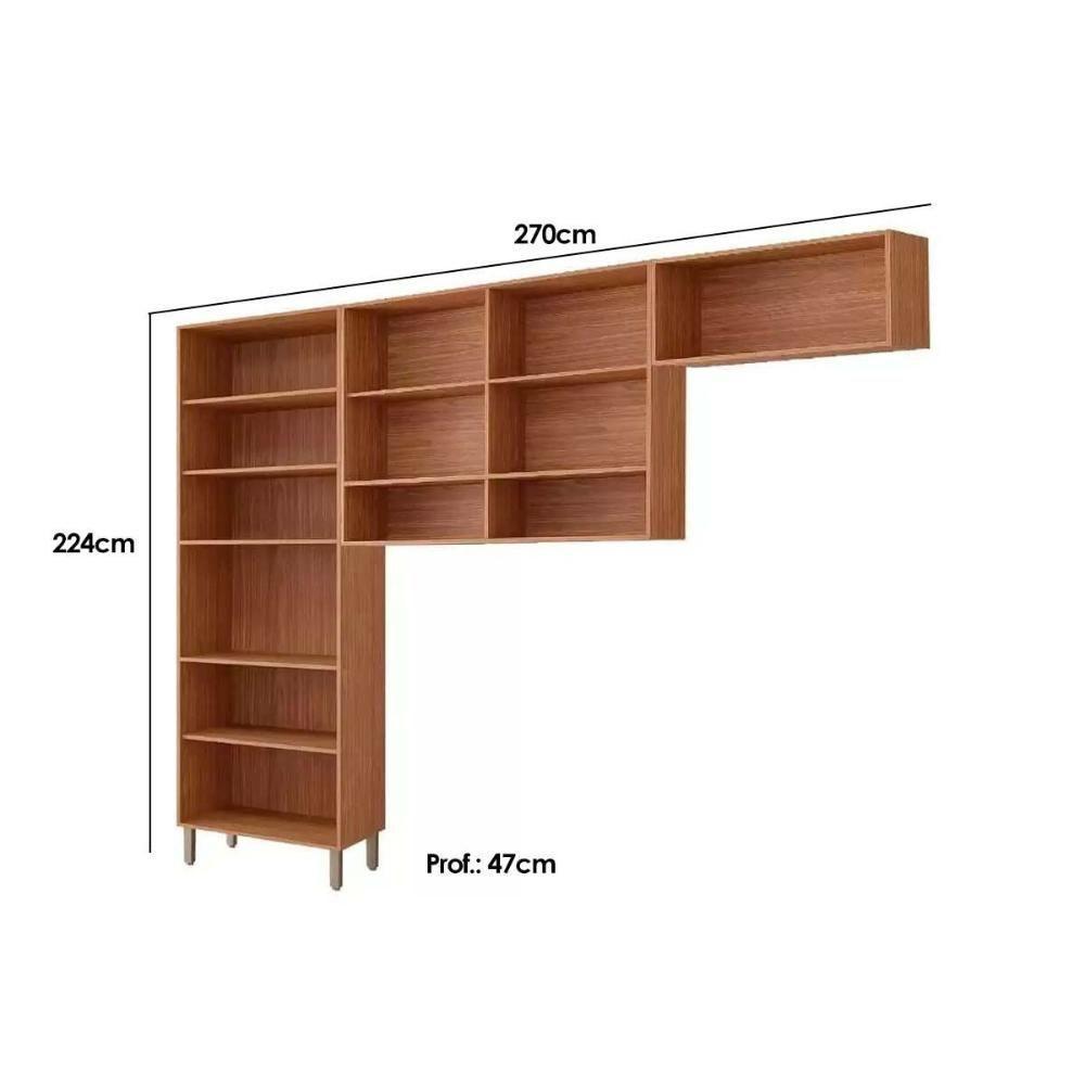 Cozinha Completa 3 Peças Divina 2 Aéreos 1 Paneleiro Cz045 Freijó Off White - 3