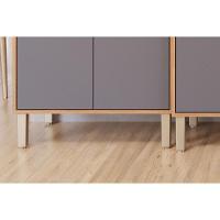 Cozinha Completa 5 Peças Divina 2 Aéreos 2 Balcões 1 Torre Quente C5p187 Freijó Titanium - 6