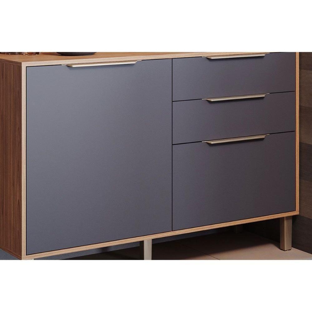 Cozinha Completa 5 Peças Divina 1 Aéreo 1 Balcão 1 Ilha 2 Complementos C5p186 Freijó Titanium - 6