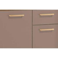 Cozinha Completa 4 Peças L780a 2 Aéreos 1 Balcão 1 Paneleiro Sem Tampo Nogueira Fendi - 5