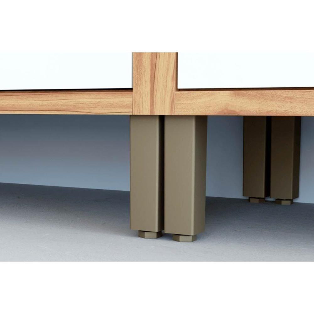 Cozinha Completa 3 Peças Tempranillo 2 Aéreos 1 Paneleiro C3p82 Amendoa Off White Ronipa - 8