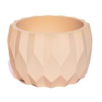 Vaso Decorativo Losangos 9,5cm Cimento Artesanal Sala E Cozinha Palha - 1