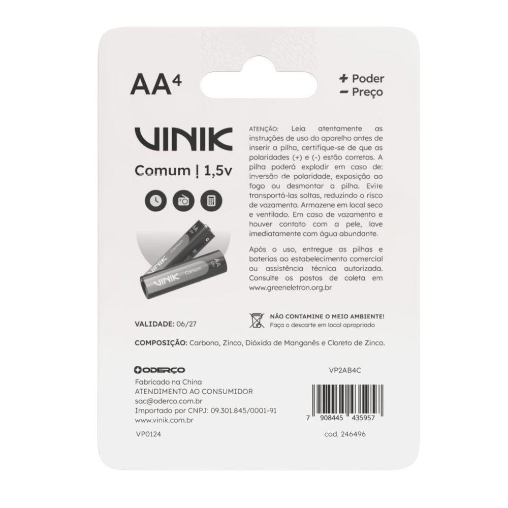 Pilha Comum Aa C/4 1.5v - Vp2ab4c - 6