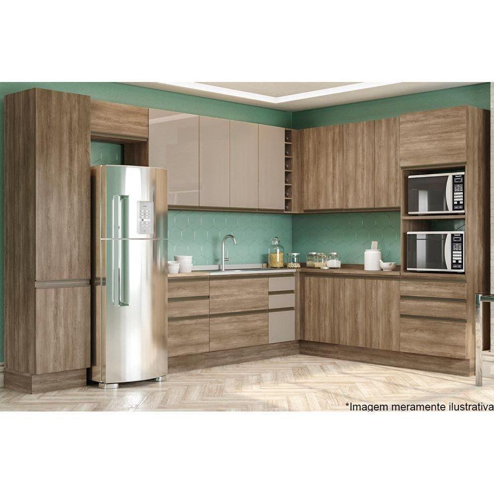 Paneleiro De Cozinha Modulado Maxxi G749 Com 2 Portas 50cm Canela - 4