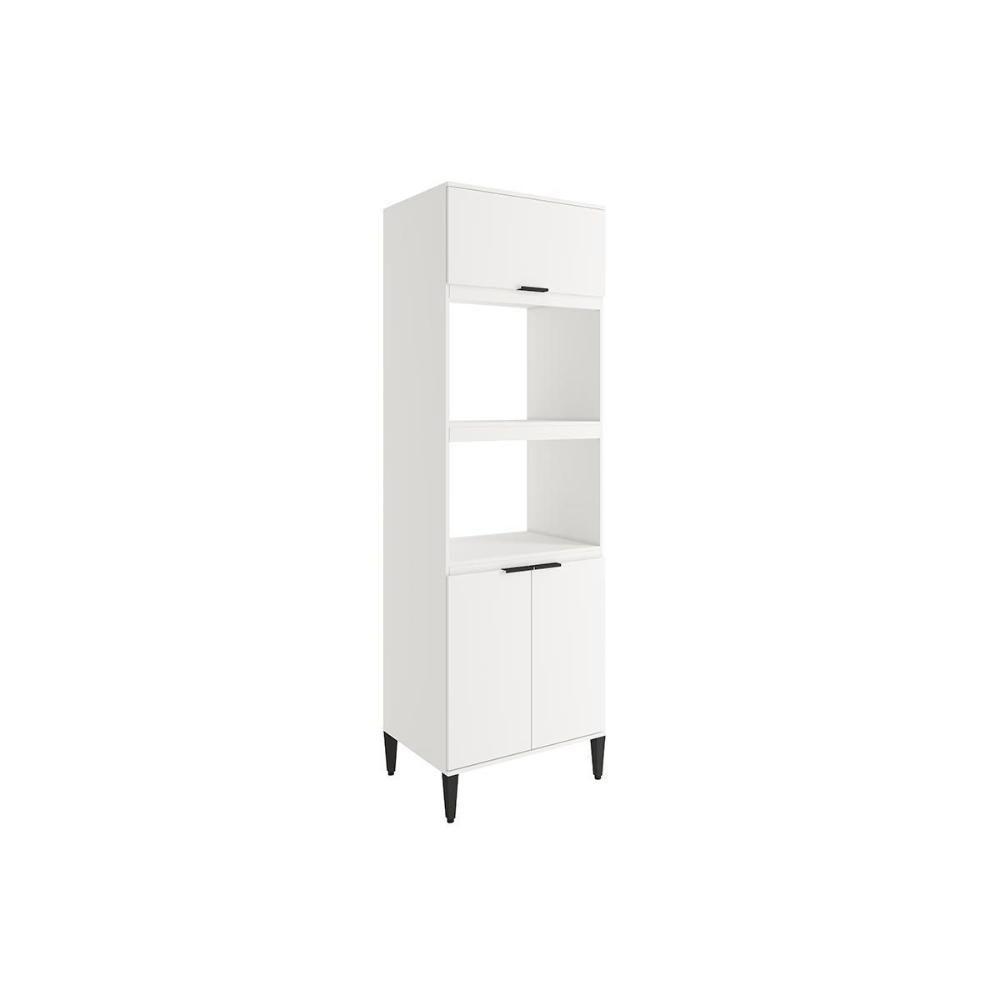 Paneleiro De Cozinha Alpha 2511 Torre Quente Com 2 Fornos 3 Portas 70cm Branco - 1