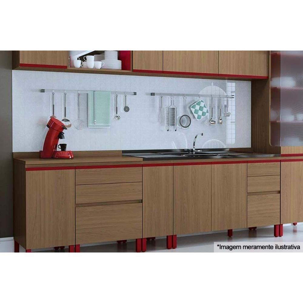 Módulo Cozinha Maxxi Tampo Para Balcão E602 40cm Canela - 3