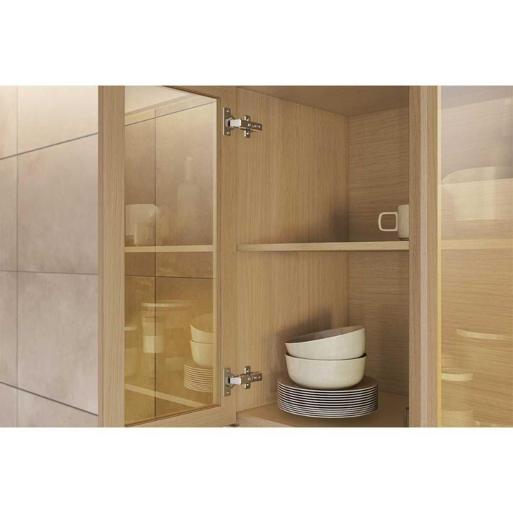 Paneleiro De Cozinha Condessa Com 4 Portas E 1 Gaveta 70cm Carvalho Cinza - 6