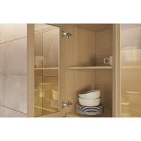 Paneleiro De Cozinha Condessa Com 4 Portas E 1 Gaveta 70cm Carvalho Cinza - 6