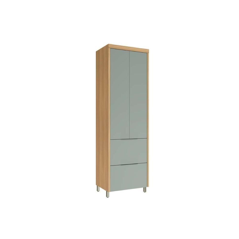 Paneleiro De Cozinha Modulado Marquesa Com 2 Portas E 2 Gavetas 70cm Nature Verde - 4