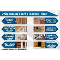Módulos De Cozinha Requinte Balcão Com Tampo Requinte Com 1 Porta 40cm Nature Areia2 Aéreos + 1 Balcão + 1 Complemento - 2