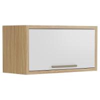 Módulo Cozinha Ronipa Syrah Armário Geladeira Com 1 Porta Basculante 80cm Amendoa Off White Ronipa - 1