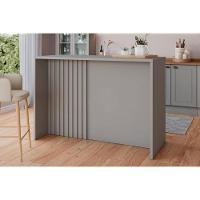 Módulo Cozinha Americana Gourmet Cinza2 Aéreos + 1 Balcão + 1 Complemento - 1