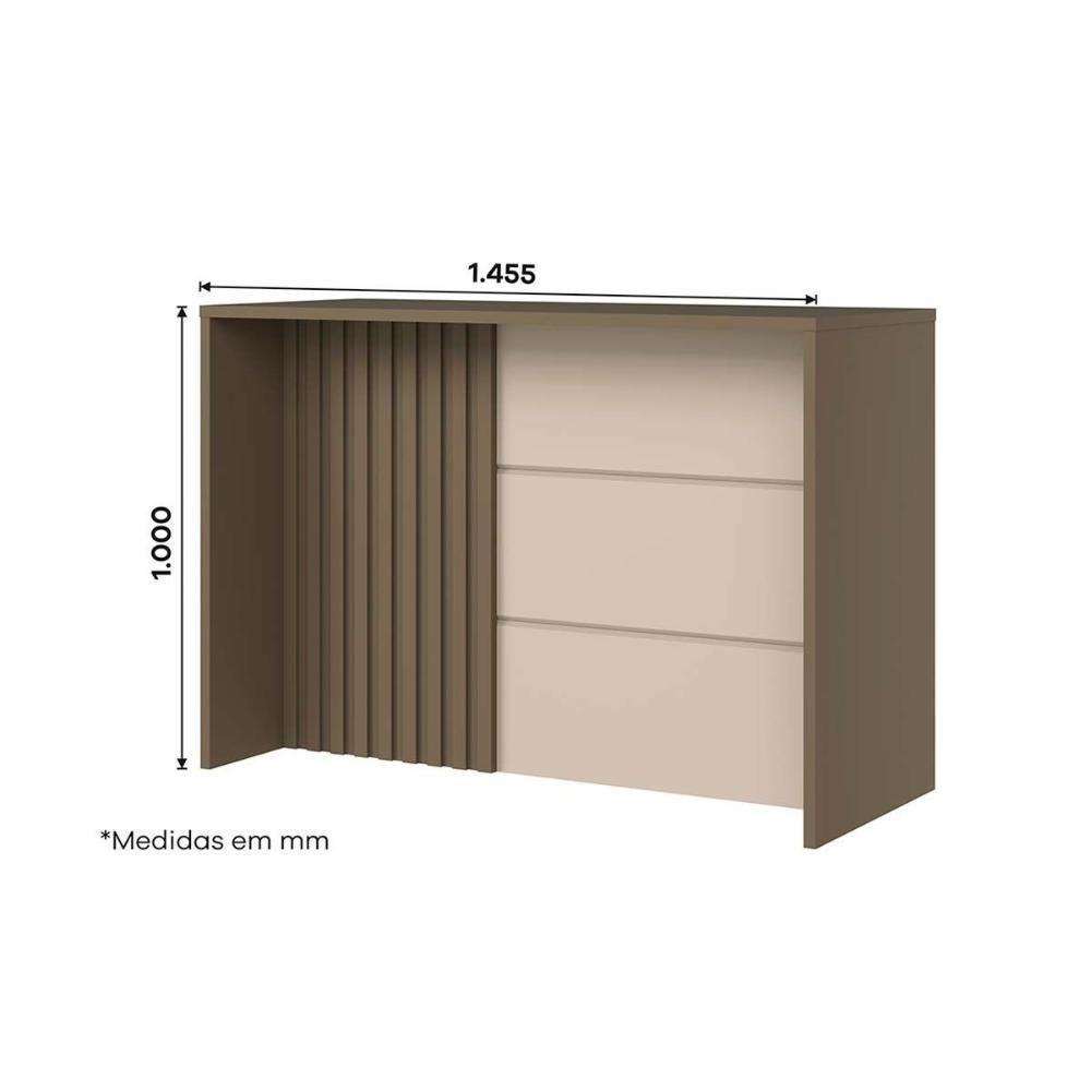 Módulo Cozinha Connect Gourmet Duna Cristal2 Aéreos + 1 Balcão + 1 Complemento - 2