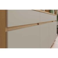 Kit De Cozinha Compacta Realeza Com 5 Portas E 2 Gavetas 160cm Carvalho Cinza - 7