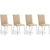 Cadeira De Cozinha Amsterdã C091 Kit 4 Un Cromada Nude 16 - 1