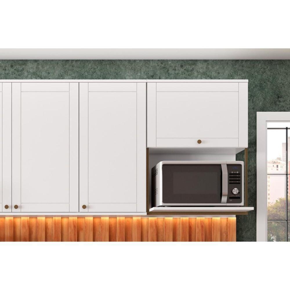 Cozinha Modulada Completa Bella 9 Peças 2 Aéreos + 2 Balcões+5complementos C9p60 Branco - 5