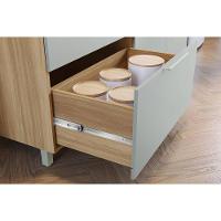 Paneleiro De Cozinha Modulado Marquesa Com 4 Portas E 4 Gavetas 140cm Nature Verde - 9