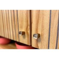 Cozinha Compacta Kit Moscato Com 6 Portas E 1 Gaveta 197x151cm Amendoa Grafite Ronipa