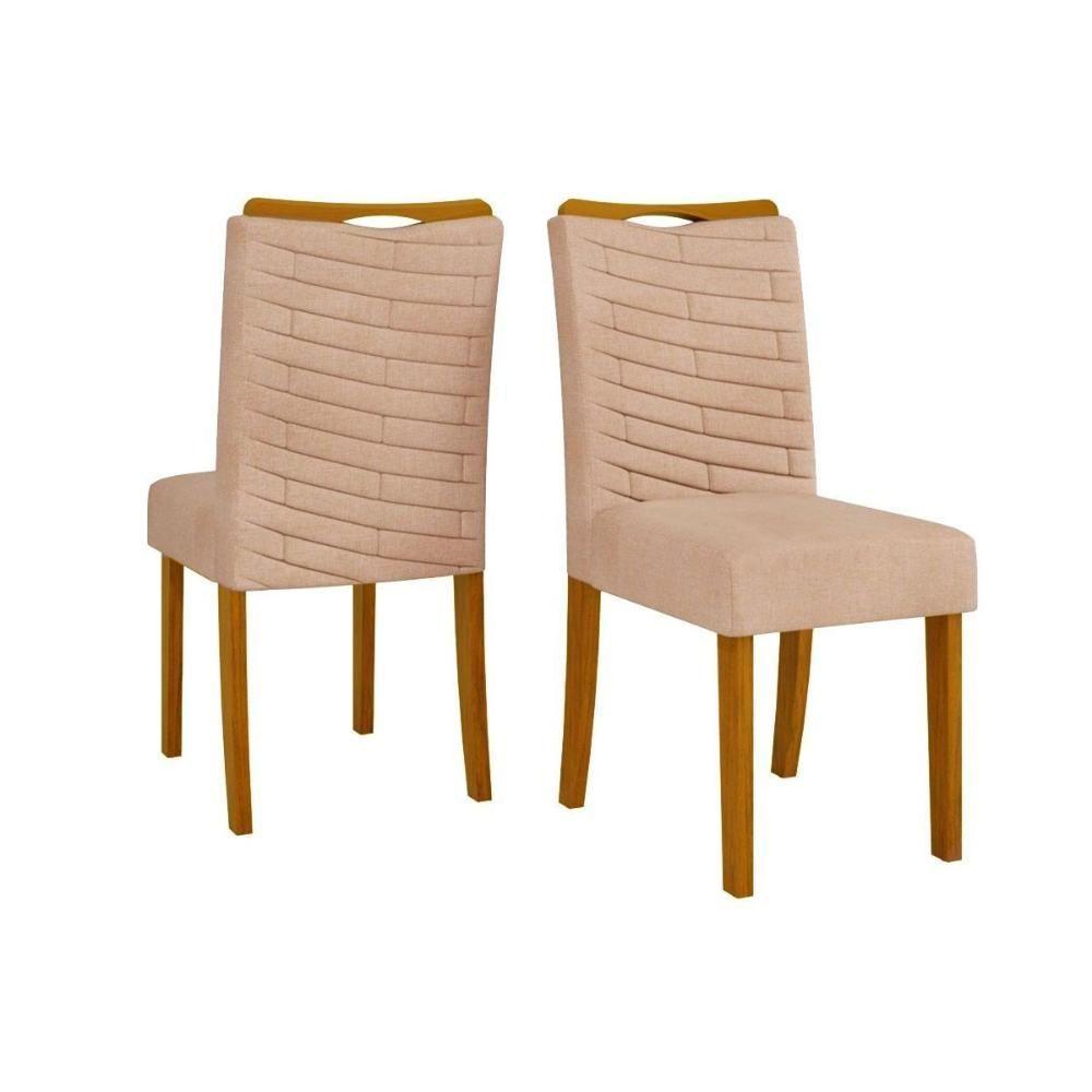 Cadeira De Cozinha Julia Cedro Linho Saara Bege - 1