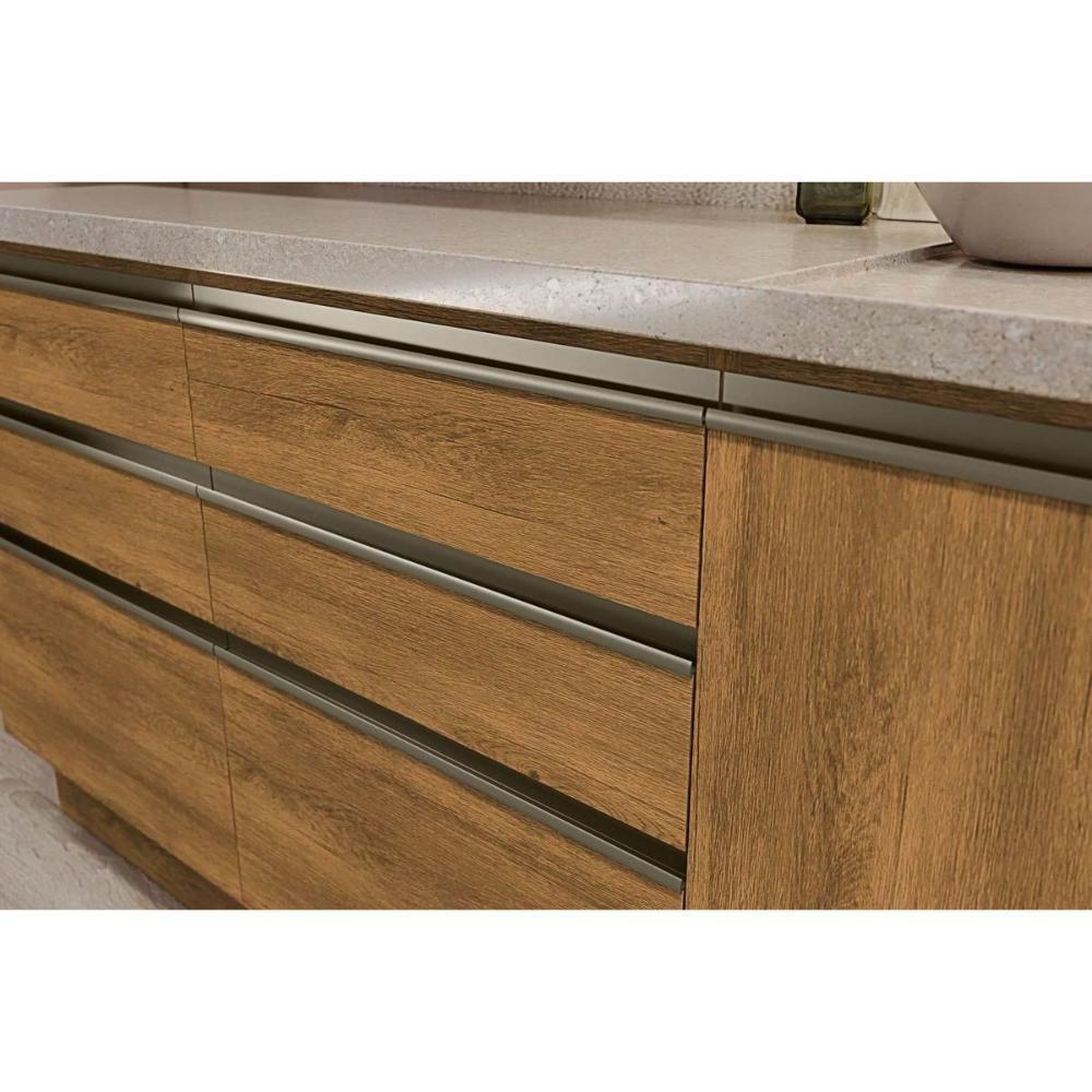 Cozinha Modulada Completa Maxxi 2 Peças 1balcão + 1 Complemento C2p38 Canela - 5