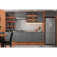 Fechamento De Cozinha Modulado Painel De Edição Para Ripado Bella 2620 230x50x3.0cm Nogal - 3