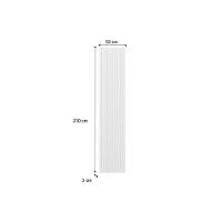 Fechamento De Cozinha Modulado Painel De Edição Para Ripado Bella 2620 230x50x3.0cm Branco - 2
