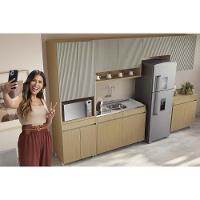 Cozinha Modulada Completa Simone Mendes 6 Peças 3 Aéreos + 2 Balcões + 1 Paneleiro C6p90 Carvalho Cinza - 6