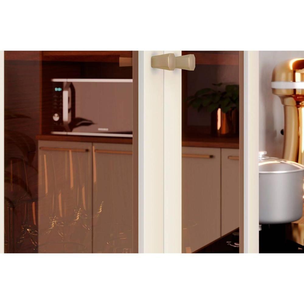 Cozinha Modulada Completa Requinte 7 Peças 2 Aéreos + 2 Balcões+ 2 Paneleiros + 1 Complemento Cz103 Nature Nature Areia - 8