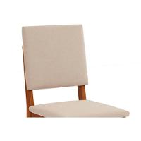 Cadeira De Cozinha Talia Kit 4 Un Cedro Suede Creme - 4