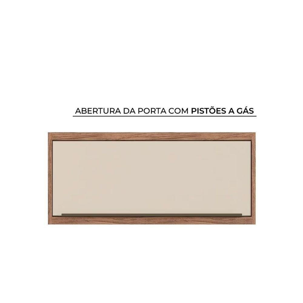 Cozinha Modulada Completa Versalis 6 Peças 2 Aéreos + 2 Balcões + 1 Torre Quente + 1 Complemento C6p191 Freijó Grafite Herval - 4