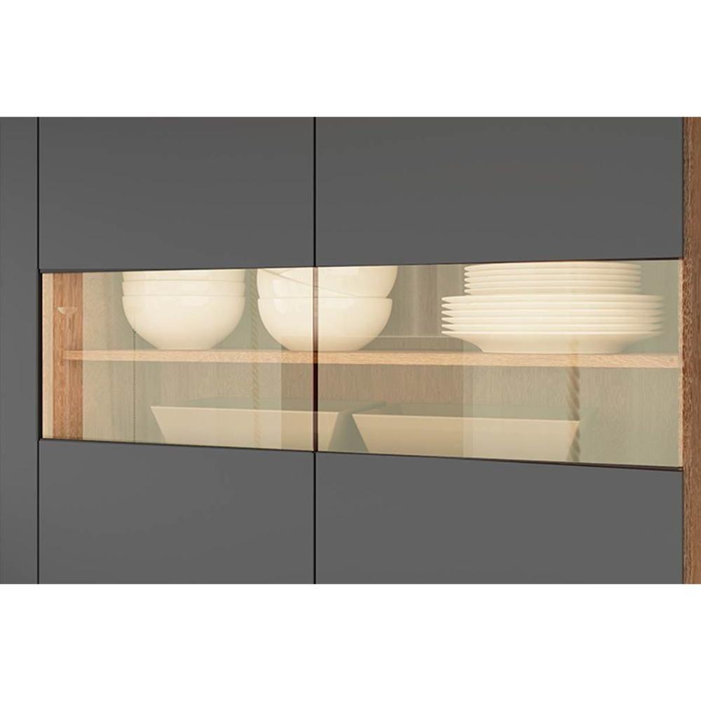 Cozinha Modulada Completa Nápoli Prime 5 Peças 2 Aéreos + 1 Balcão+ 2 Paneleiros C5p96 Amendoa Off White Ronipa - 5