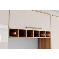 Cozinha Modulada Completa Nápoli Prime 5 Peças 2 Aéreos + 1 Balcão+ 2 Paneleiros C5p04 Amendoa Off White Ronipa - 5