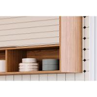 Cozinha Modulada Completa Esplêndida 7 Peças 4 Aéreos + 2 Balcões + 1 Torre Quente C7p183 Freijó Off White - 8