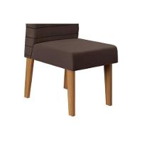 Cadeira De Cozinha Ondina Kit 2 Un Cedro Suede Lunar Grafite - 6