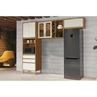Cozinha Modulada Completa Tempranillo 3 Peças 2aéreos+ 1 Paneleiro C3p82 Amendoa Off White Ronipa - 1