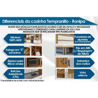 Cozinha Modulada Completa Tempranillo 3 Peças 2aéreos+ 1 Paneleiro C3p82 Amendoa Off White Ronipa - 2