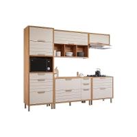 Cozinha Modulada Completa Eloise 5 Peças 2 Aéreos + 2 Balcões + 1 Torre Quente C5p178 Freijó Off White - 5
