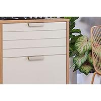 Cozinha Modulada Completa Eloise 5 Peças 2 Aéreos + 2 Balcões + 1 Torre Quente C5p178 Freijó Off White - 7