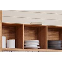 Cozinha Modulada Completa Eloise 5 Peças 2 Aéreos + 2 Balcões + 1 Torre Quente C5p178 Freijó Off White - 8