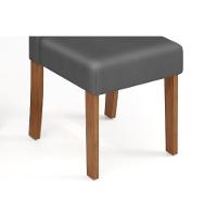 Cadeira De Cozinha Zoe Kit 2 Un Cedro Suede Lunar Grafite - 4