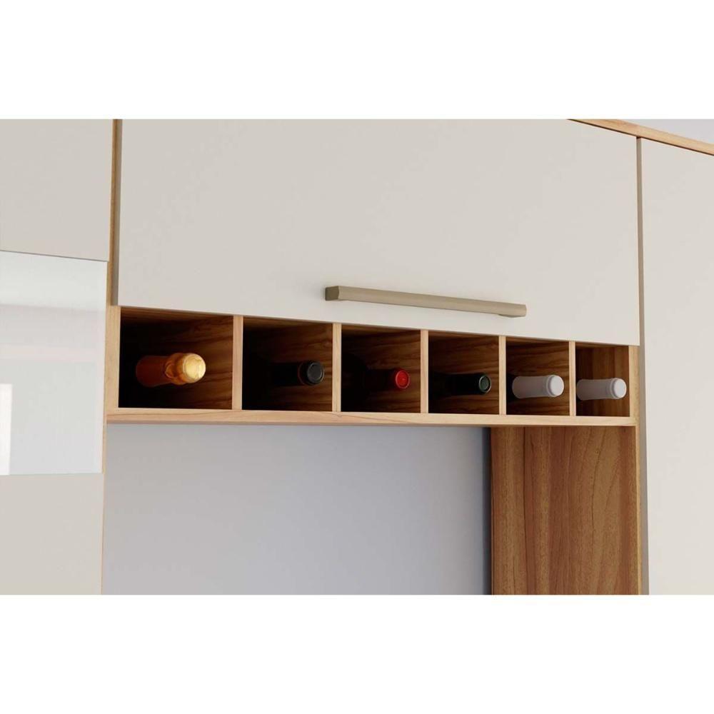 Cozinha Modulada Completa Nápoli Prime 3 Peças 2aéreos+ 1 Paneleiro Cpt02 Amendoa Off White Ronipa - 4