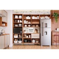 Cozinha Modulada Completa Esplêndida 4 Peças 2 Aéreos + 1 Balcão + 1 Torre Quente C4p182 Freijó Off White - 3