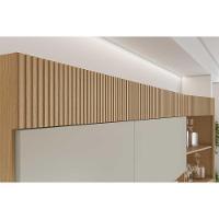 Cozinha Compacta Realeza Com 5 Portas E 2 Gavetas 160cm Carvalho Cinza - 10